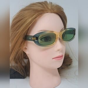 Versace Versus Sunglasses Mod EZ3 Vintage 90s NOS Green